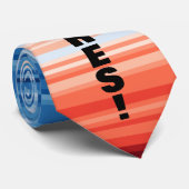 Modern Trendy Birthday Holiday Gift Climate Stripe Stropdas (Opgerold)