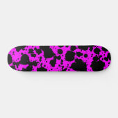 Modern Trendy Black en Pink Skateboard (Horizontaal)