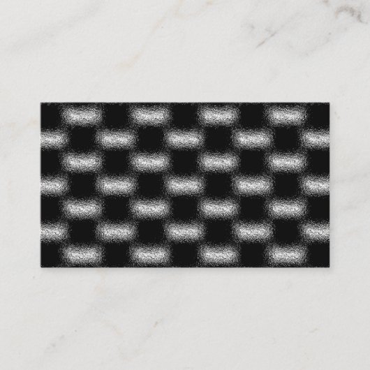 Modern Trendy Black en White Pattern Visitekaartje (Voorkant)
