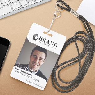 Modern & Trendy Business Professional Foto-ID Badge