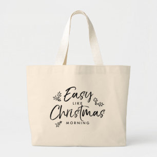 Modern Trendy Christmas Fun Quote songteksten Humo Grote Tote Bag