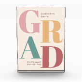 Modern Trendy Colorful Script Afstuderen Fotoblokken (Voorkant)