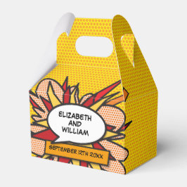 Modern Trendy Comic Book Wedding for Box Bedankdoosjes
