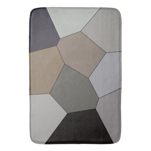 Modern Trendy Earth Toned Pattern Badmat (Voorkant Verticaal)