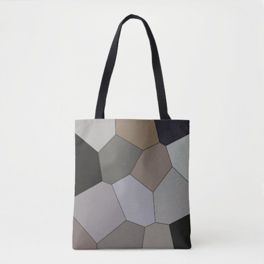 Modern Trendy Earth Toned Pattern Tote Bag (Voorkant)