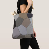 Modern Trendy Earth Toned Pattern Tote Bag (Dichtbij)