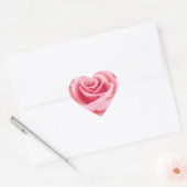 Modern Trendy Elegant Best Populair Liefde Bloem Hart Sticker (Envelop)