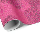 Modern Trendy Floral Pattern Cadeaupapier (Rol Hoek)