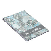 Modern Trendy Floral Pattern Personalized Notitieboek (Rechterzijde)