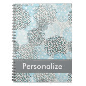 Modern Trendy Floral Pattern Personalized Notitieboek (Voorkant)