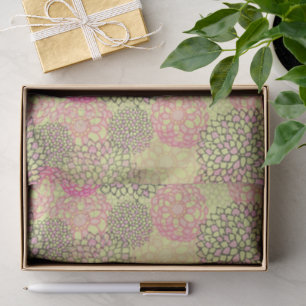 Modern Trendy Floral Pattern Tissuepapier
