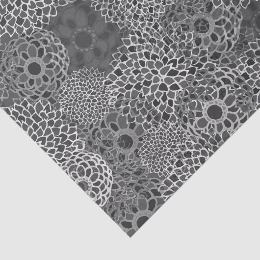 Modern Trendy Floral Pattern Tissuepapier (Detail)