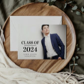 Modern Trendy Foto Afstuderen Kaart