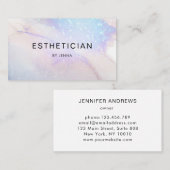 Modern Trendy Glitter Salon Visitekaartje (Voorkant / Achterkant)