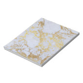 Modern Trendy Goud Glitter Marmer Notitieblok (Gedraaid)