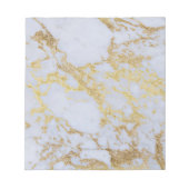 Modern Trendy Goud Glitter Marmer Notitieblok (Voorkant)