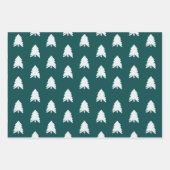 Modern Trendy Green Blush Pink Christmas Inpakpapier Vel (Voorkant)