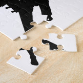 Modern trendy karate / taekwondo / judo legpuzzel (Zijkant)