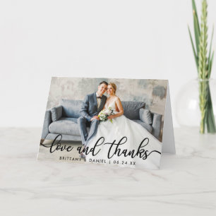 Modern Trendy Love Bedankt Wedding Fold
