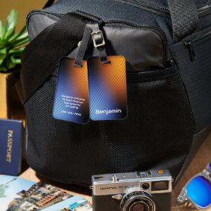 Modern Trendy Mannen Bagagelabel