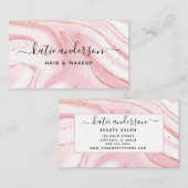 Modern trendy marmer visitekaartje (Voorkant / Achterkant)