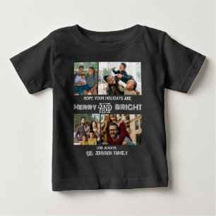 Modern trendy Merry and Bright Family Foto
