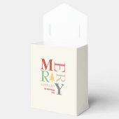 Modern Trendy Merry en helder minimalistisch kleur Bedankdoosjes (Geopend)