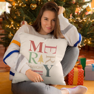 Modern Trendy Merry en helder minimalistisch kleur Kussen