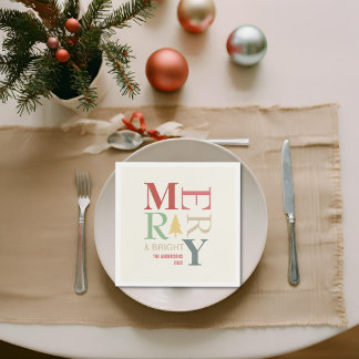Modern Trendy Merry en helder minimalistisch kleur Servet
