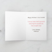 Modern & Trendy Moederdag met fototante Kaart (Binnen)