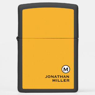 Modern Trendy Mustard Yellow Monogram