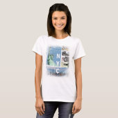 Modern Trendy New York City Manhattan Nyc Liberty T-shirt (Voorkant volledig)