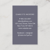 Modern Trendy Photo Visitekaartje (Achterkant)