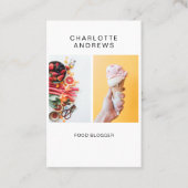 Modern Trendy Photo Visitekaartje (Voorkant)