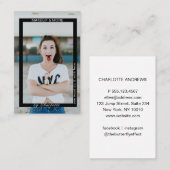 Modern Trendy Photo Visitekaartje (Voorkant / Achterkant)