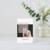 Modern Trendy Photo Visitekaartje (Staand voorkant)