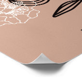 Modern trendy poster voor kunstmuurkunst (Hoek)