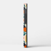 Modern Trendy Preppy Chic Apricot and Leaves Case-Mate iPhone Case (Achterkant / Links)