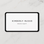 Modern, Trendy, QR Code, Salon Visitekaartje (Voorkant)