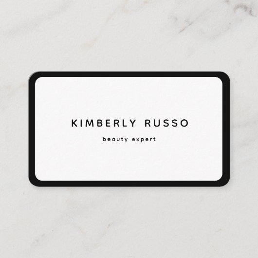 Modern, Trendy, QR Code, Salon Visitekaartje (Voorkant)