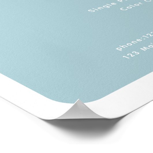 Modern, trendy, salon prijslijst Poster (Hoek)