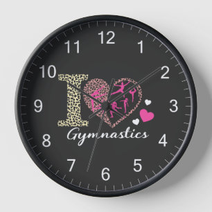 Modern trendy Schattige Ik hou van gymnastiek luip