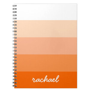 Modern Trendy Stripes Personalized Notitieboek