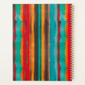 Modern Trendy Stripes Personalized Planner (Achterkant)