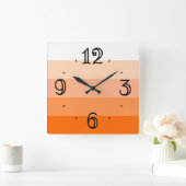 Modern Trendy Stripes Vierkante Klok (Huis)