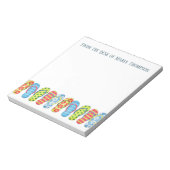 Modern Trendy Stylish Beach Summer Teenslippers Notitieblok (Gedraaid)