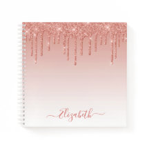 Modern Trendy Stylish Script Roos Gold Glitter