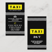 Modern & Trendy Taxi Cab Driver Visitekaartje (Voorkant / Achterkant)