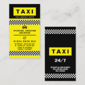Modern & Trendy Taxi Cab Driver Visitekaartje (Voorkant / Achterkant)