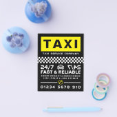 Modern & Trendy, Taxibedrijf met Prijslijst Flyer (Enkel)